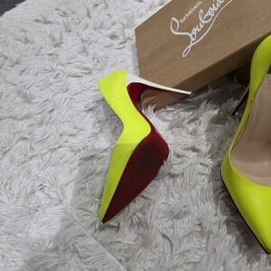 Christian Louboutin Women's Neon Yellow Pumps